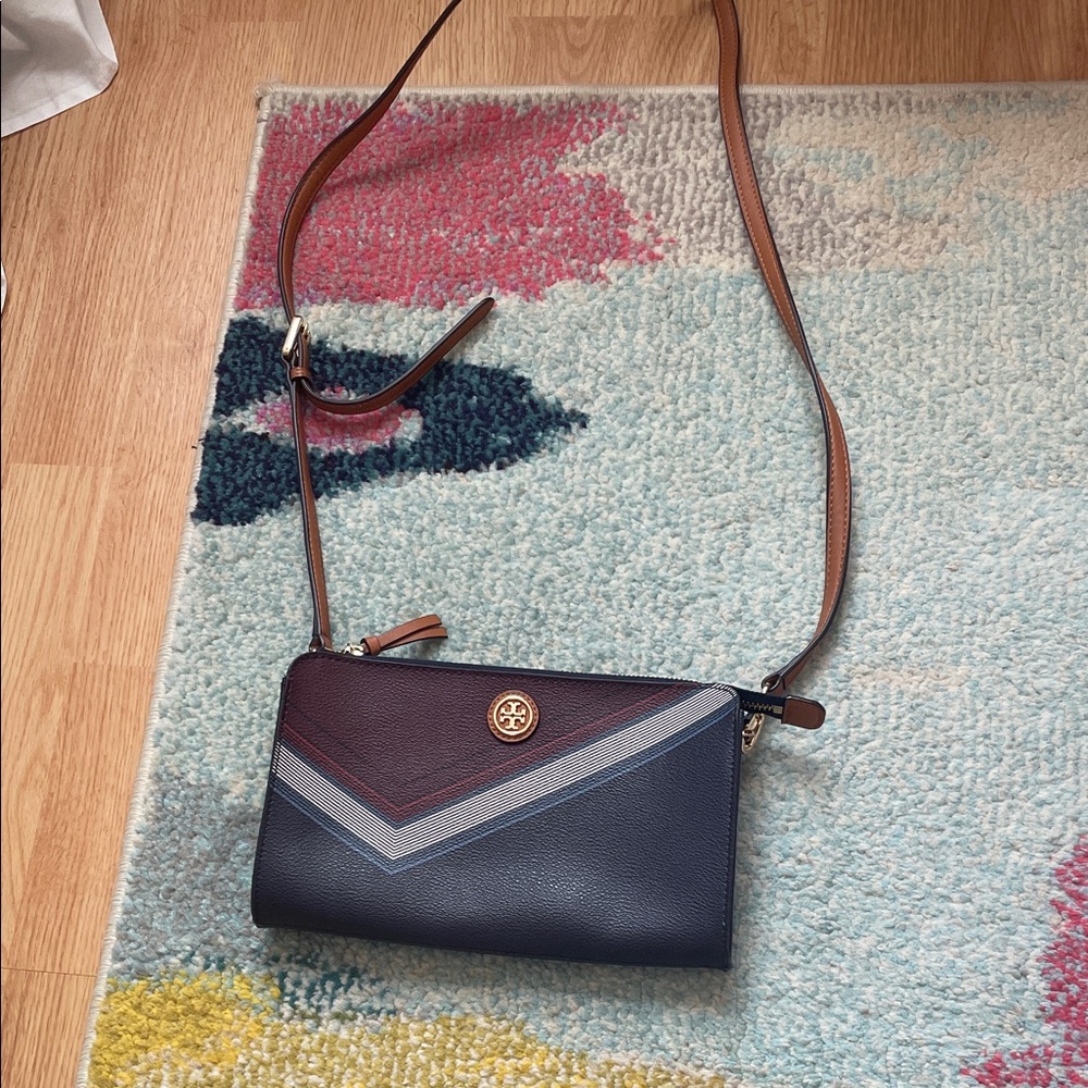 Tory Burch Multicolor Chevron Crossbody Bag